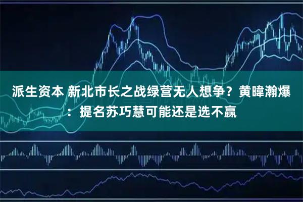 派生资本 新北市长之战绿营无人想争？黄暐瀚爆：提名苏巧慧可能还是选不赢