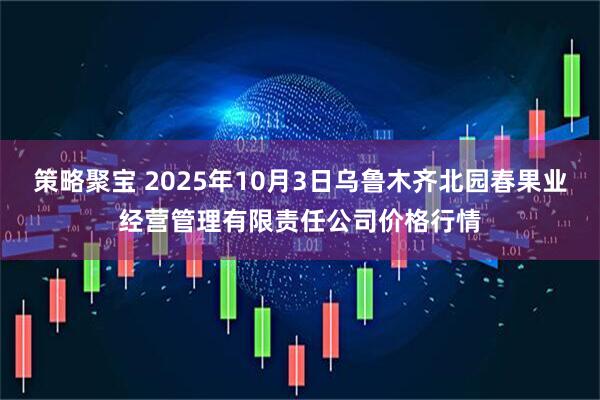 策略聚宝 2025年10月3日乌鲁木齐北园春果业经营管理有限责任公司价格行情