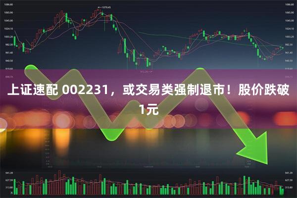 上证速配 002231，或交易类强制退市！股价跌破1元